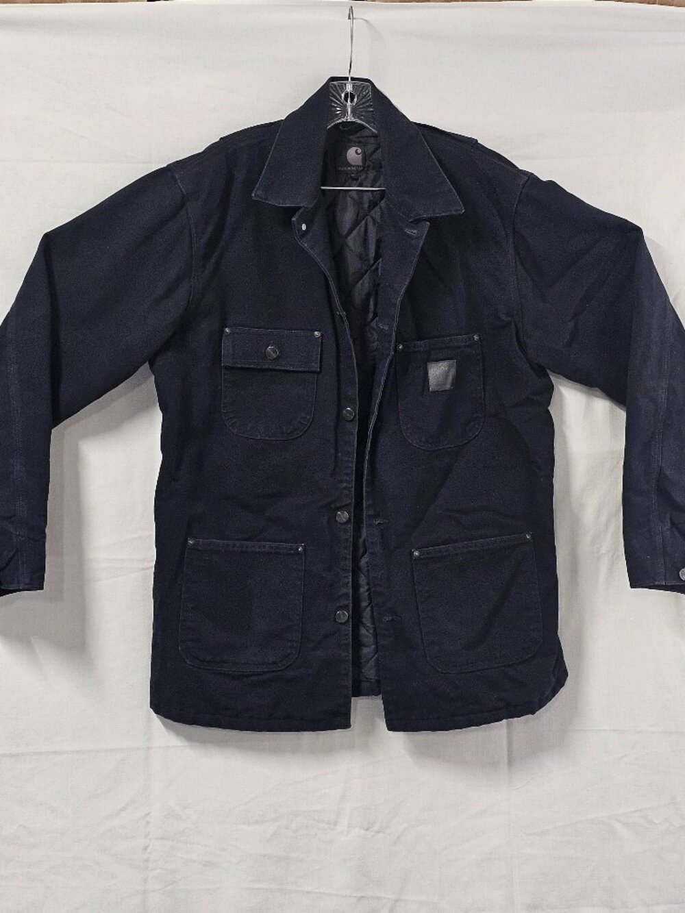 Carhartt X Chrysler Imported From Detroit Black Denim Men's Jacket Size M - Picture 2 of 16